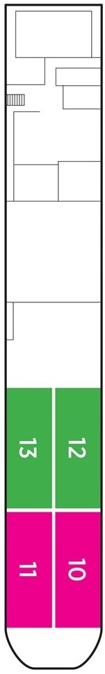 Deck Lower Deck plan for Zambezi Queen