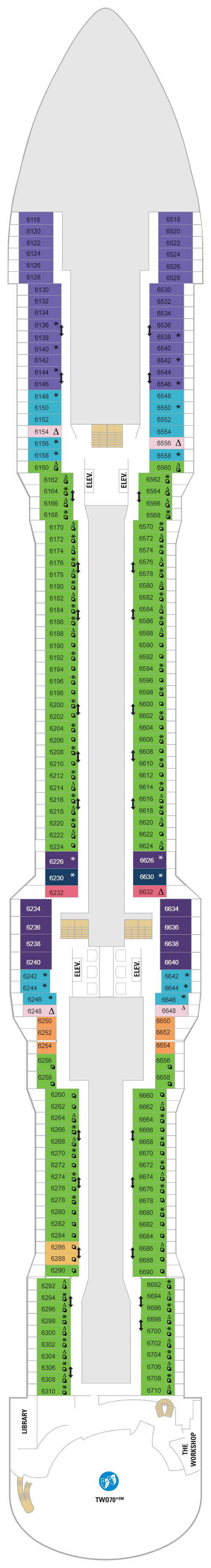 Odyssey Of The Seas Deck Plan Royal Caribbean ROL Cruise