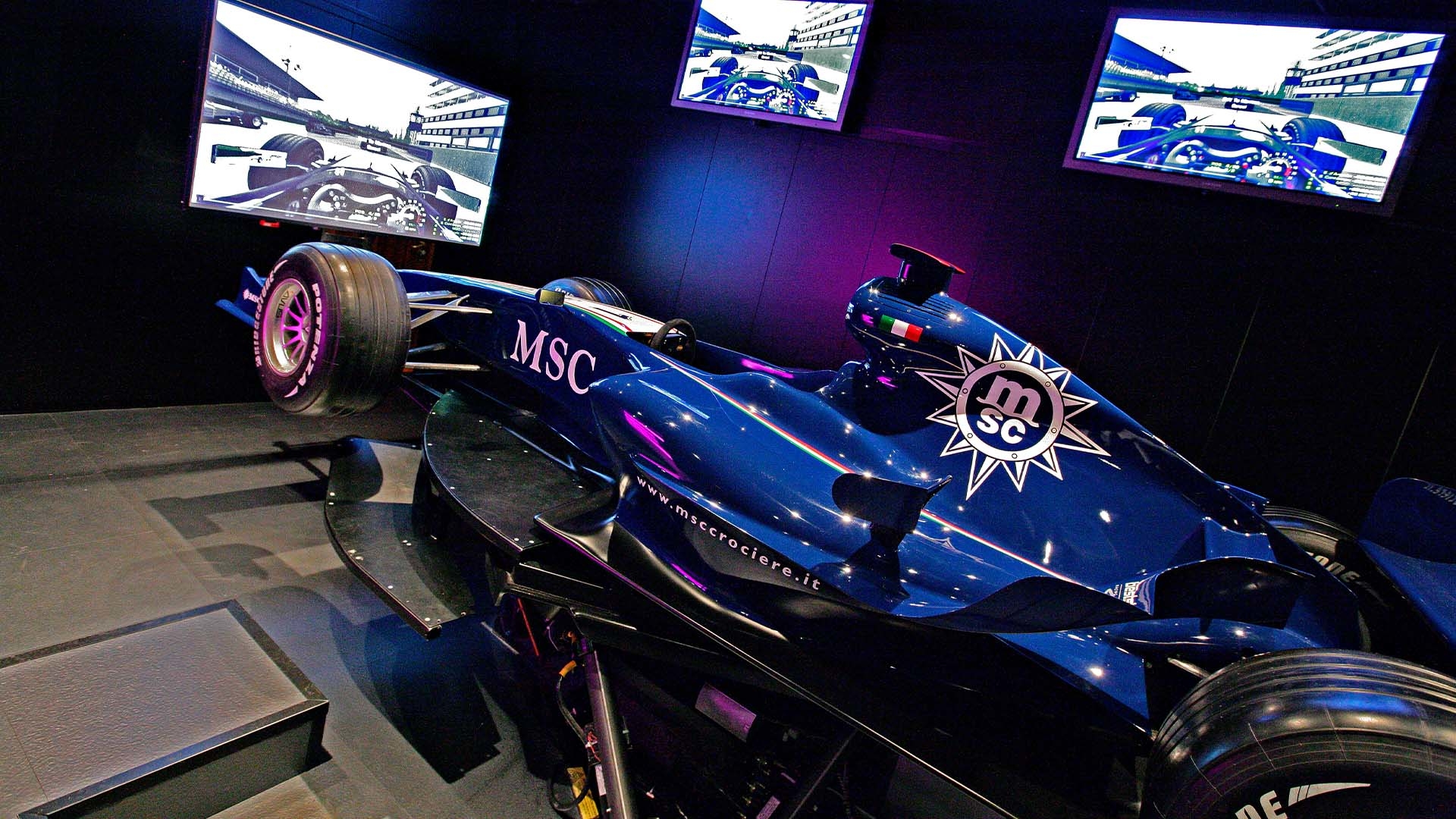 MSC Fantasia F1 simulator
