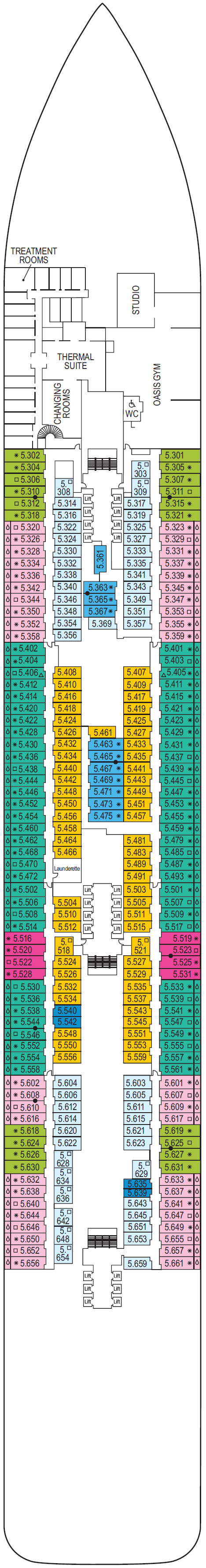 Iona Deck Plan | P&O Cruises | ROL Cruise