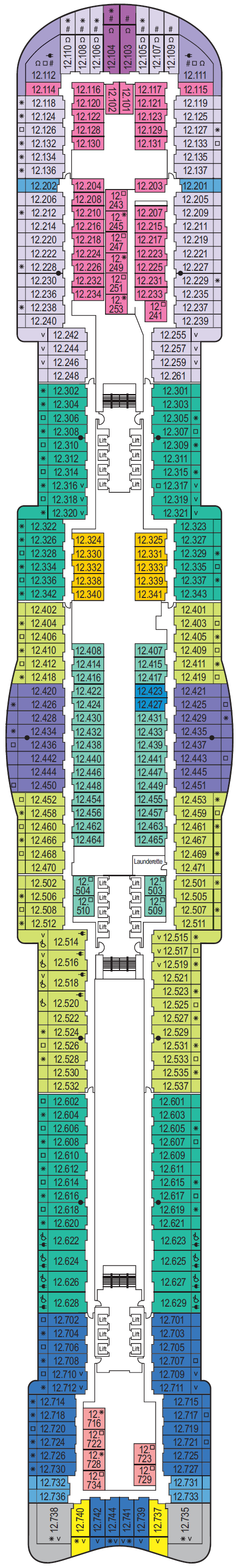 Iona Deck Plan | P&O Cruises | ROL Cruise