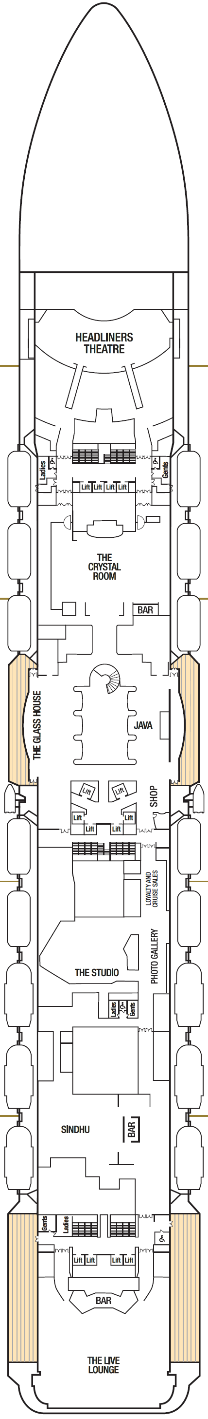 Britannia Deck Plan | Deck 15 | ROL Cruise