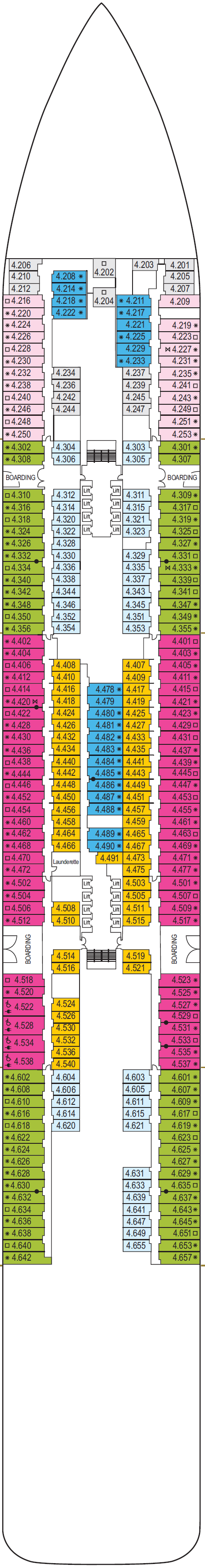 Arvia Deck Plan | P&O Cruises | ROL Cruise