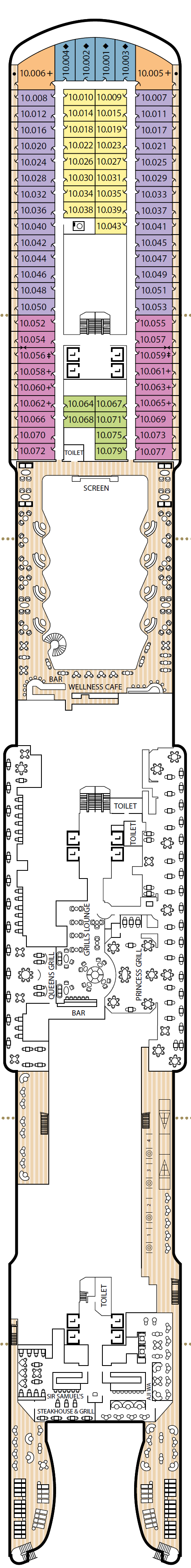 Queen Anne Deck Plan Cunard ROL Cruise