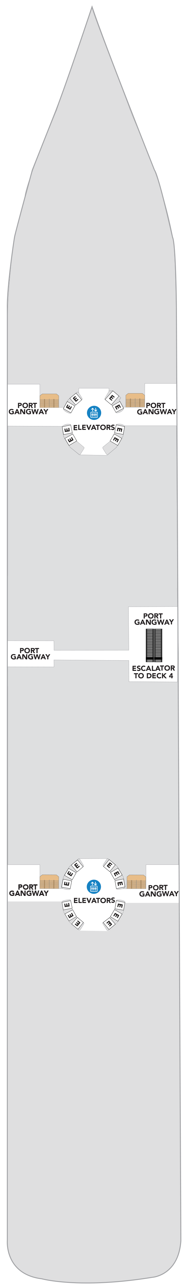 Deck 2 plan for Legend of the Seas