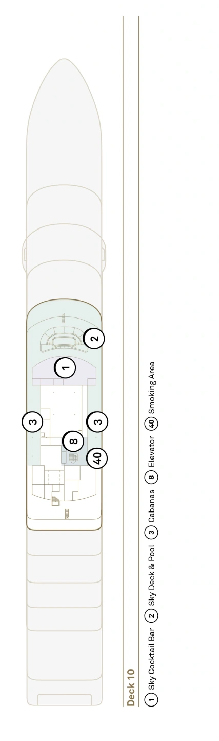 Deck Deck 10 plan for Scenic Ikon