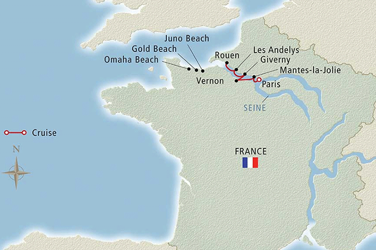 viking river cruise from paris to normandy