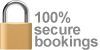 100% secure bookings