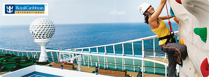 A lady rock climbing