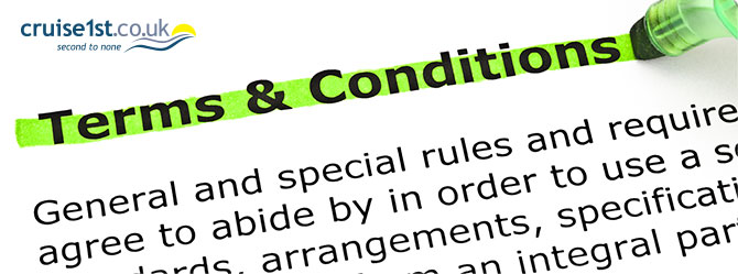 Terms and Conditions Cruise1st UK