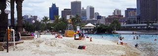 Playas en los suburbios de Brisbane