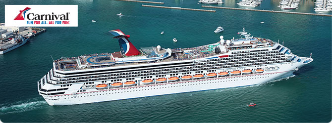 Carnival Glory cruise ship sailing