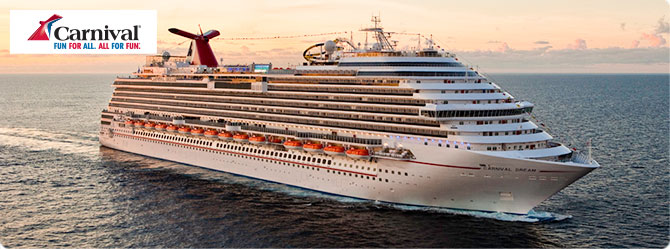 Carnival Dream cruise ship sailing