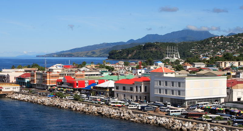 Cruceros por Roseau, Dominica