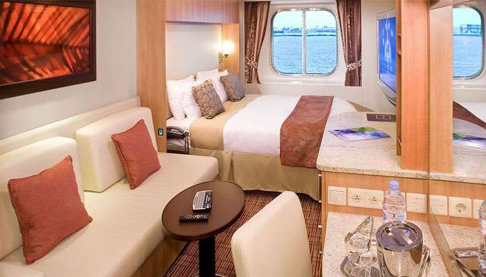 Cruceros Celebrity Cruises, Habitación con vista al mar