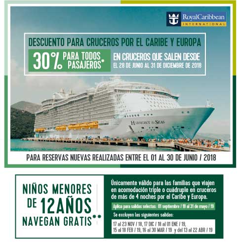 Royal Caribbean Descuento Royal Caribbean Descuento