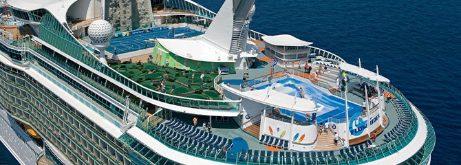 cruise ship on the ocean