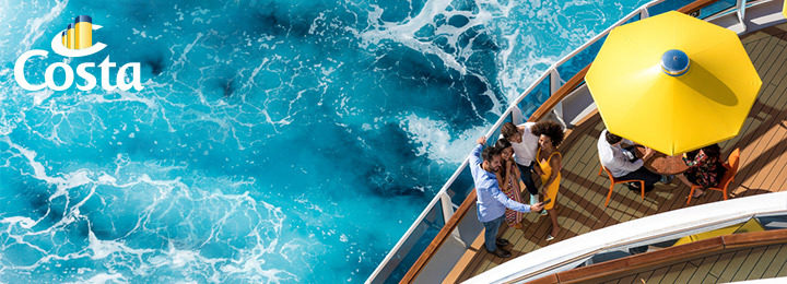 Costa Cruises couple on deck 