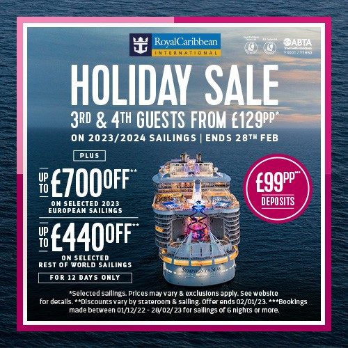 Royal Caribbean Cruise Deal and Holiday Deals 2022 2023 2024