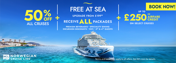 NCL Free at Sea 35% off all cruises