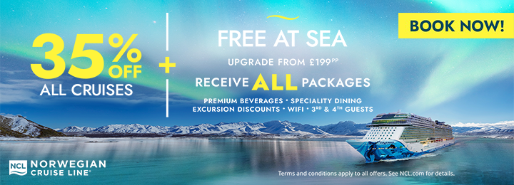 NCL Free at Sea 35% off all cruises